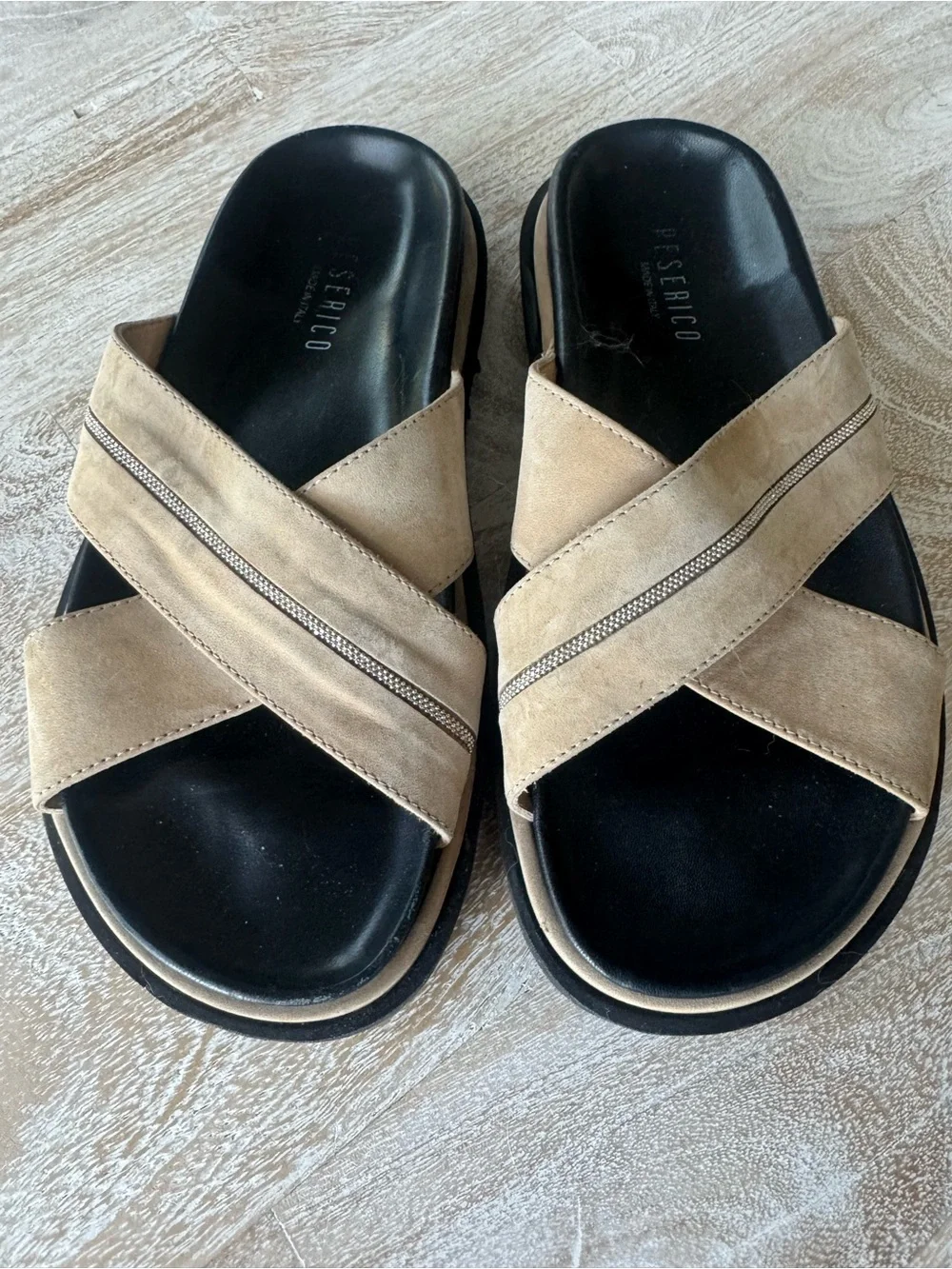 Peserico crossover footbed slides
